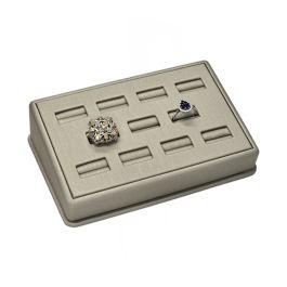 METALLIC BEIGE 11 RING DISPLAY - Jewelry Display Inc