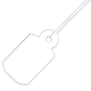 Details about   Silver Plastic Tags Jewelry Price Tags with String 1000 pieces w KASSOY Pen 