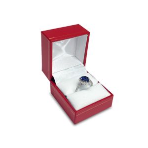 New 48 Red Leatherette Ring Jewelry Display Gift Boxes 