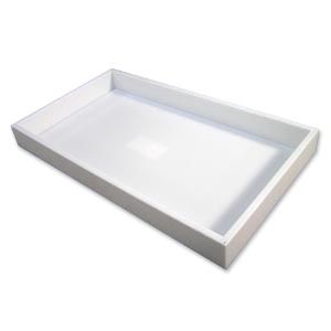 1.5 WHITE PLASTIC UTILITY TRAY