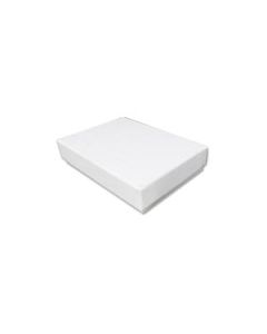 WHITE SWIRL COTTON FILLED BOX (100)