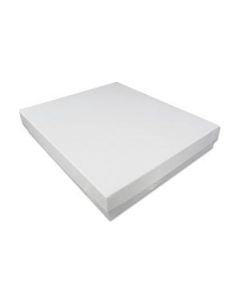 WHITE SWIRL COTTON FILLED BOX (100)