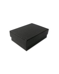 BLACK PINSTRIPE COTTON BOX (100)