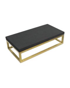 SMALL GOLD/BK METAL PLATFORM