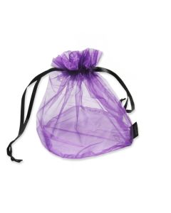 LARGE PURPLE ORGANZA POUCH (50)