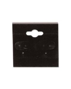 BLK 1.5x1.5 PLAIN EARRING CARD (100)