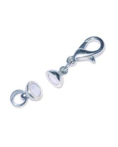 SM ROUND MAGNETIC CLASP SILVER