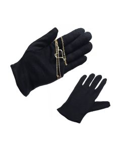 BLACK COTTON GLOVES