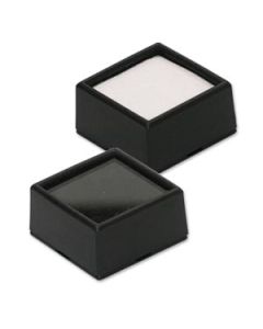 1.5" SQUARE BLACK GEM JAR