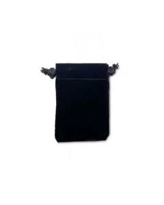 BLACK SUEDINE POUCHES (DOZ)