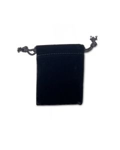 BLACK SUEDINE POUCHES (DOZ)