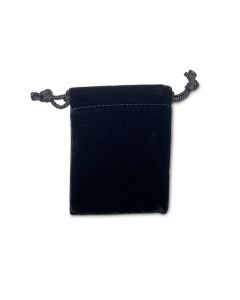 BLACK SUEDINE POUCHES (DOZ)