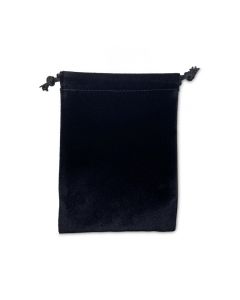 BLACK SUEDINE POUCHES (DOZ)