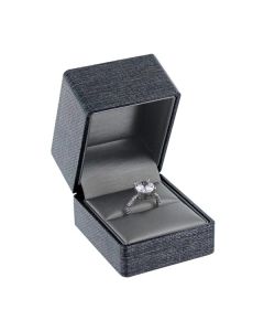 CHARCOAL GREY RING BOX