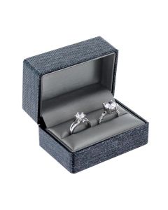 CHARCOAL GREY DOUBLE RING BOX