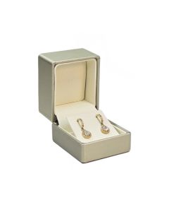 M. GREEN/CREAM EARRING BOX