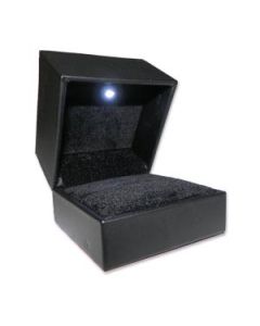 BLACK RING BOX W/ LED LIGHT