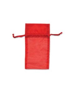 3.50" X 4.75" RED ORGANZA POUCH