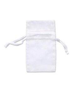 4" X 5.87" ORGANZA WHITE POUCH