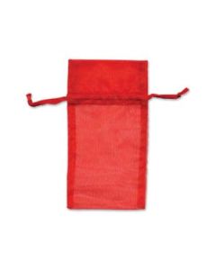 4" X 5.87" ORGANZA RED POUCH