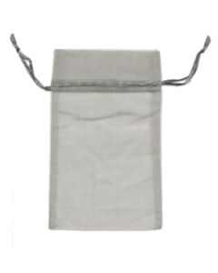 4" X 5" ORGANZA SILVER