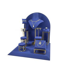 BLUE MICROFIBER DISPLAY SET