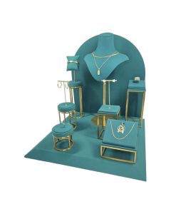 GREEN MICROFIBER DISPLAY SET