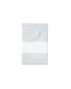 3X4 W/WHITE RECLOSABLE POLY BAGS (1000)