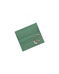 GREEN MICROFIBER POUCH W/DIVIDER