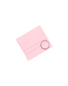 PINK MICROFIBER POUCH W/DIVIDER