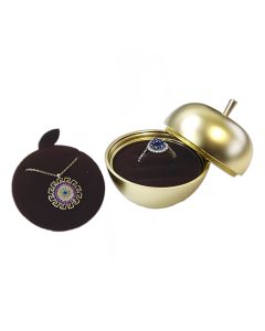 GOLD ALUMINUM APPLE GIFT BOX