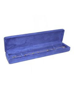 FAUX SUEDE BLUE ROLL TOP BRCLT