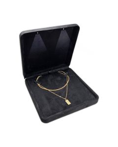 FAUX SUEDE BK ROLL LED NECK