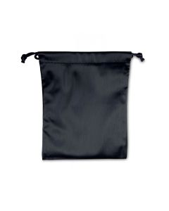 BLACK LINEN LEATHERETTE POUCH (DOZ)