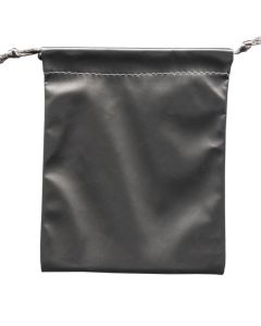 SILVER GREY LINEN LEATHERETTE POUCH (DOZ)