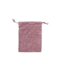 MAUVE FAUX SUEDE POUCH (DOZ)