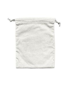 IVORY FAUX SUEDE POUCH (DOZ)