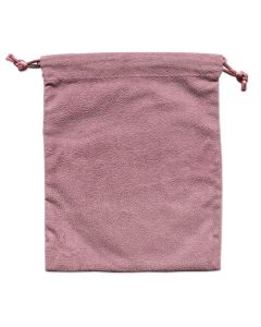 MAUVE FAUX SUEDE POUCH (DOZ)