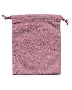 MAUVE FAUX SUEDE POUCH (DOZ)