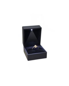 BLACK RING BOX W/ LED LIGHT
