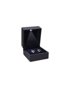 BLACK EARRING BOX W/ LED LIGHT