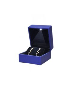 NAVY EARRING BOX W/ LED LIGHT