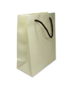 7.5" X 9.5" MATT CREAM BAGS (12)