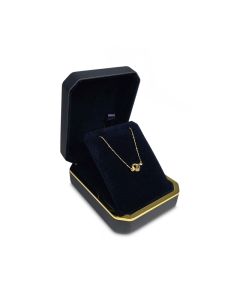 BLACK/GOLD TRIM PENDANT BOX