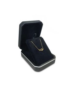 BLACK/SILVER TRIM PENDANT BOX