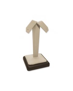 CHOCOLATE/BEIGE EARRING STAND