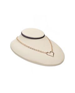 CHOCOLATE/BEIGE MED NECK DISPL