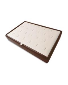 CHOCOLATE/BEIGE 22 RING TRAY