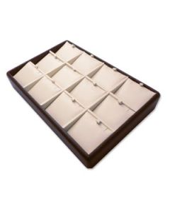 CHOCOLATE/BEIGE 12 PENDANT TRAY