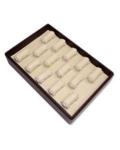 CHOCOLATE/BEIGE RING TUBE TRAY
